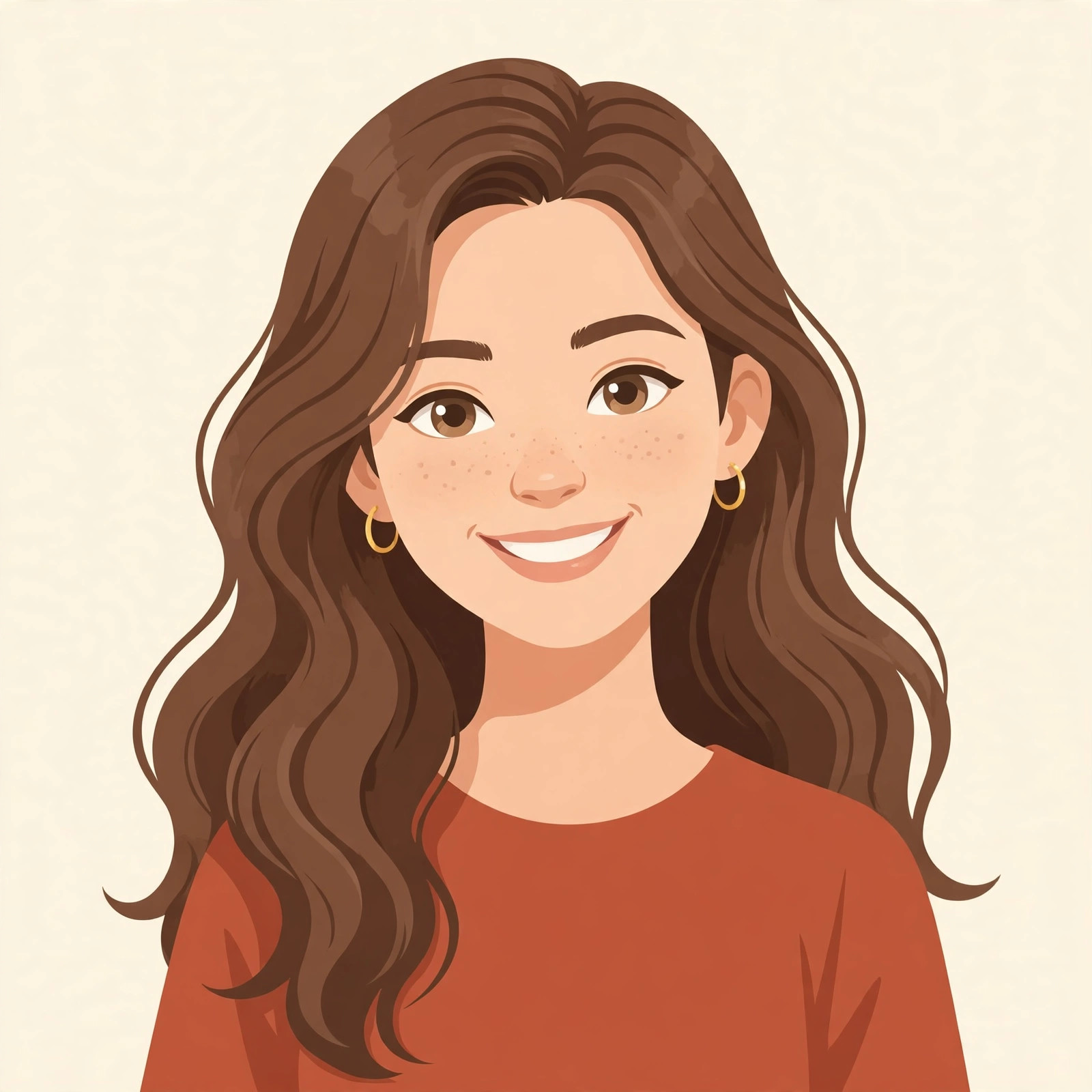 Cartoon portrait of Mya